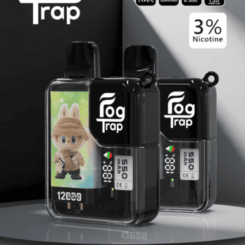 【買10送1優惠中】Fog Trap 限量聯名 蠟筆小新 × LABUBU 12000口拋棄式 雙檔功率切換 油電數位顯示屏 全台現貨