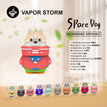 太空狗 VAPOR STORM 8000口可充電拋棄式電子煙 12ml大容量 多口味可愛款 台灣現貨速發